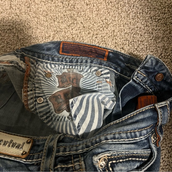 Womens Jeans Rock Revival Amber Straight Wash Medium Size 28 - Picture 5 of 8